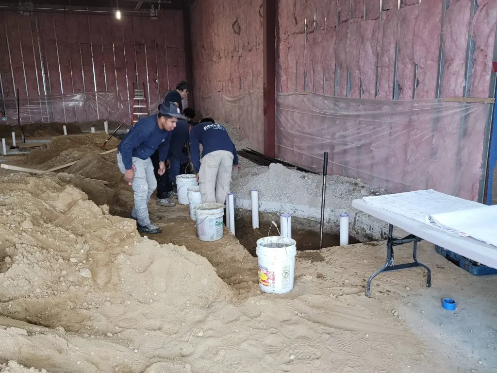 Zavza Seal workers during aspen dental, Holbrook NY construction